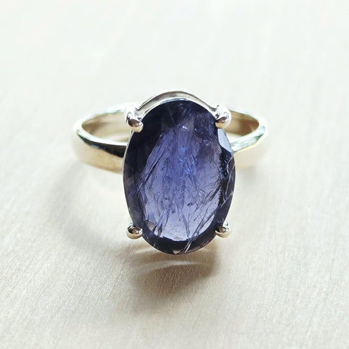 Iolite Faceted Ring | Inner Compass