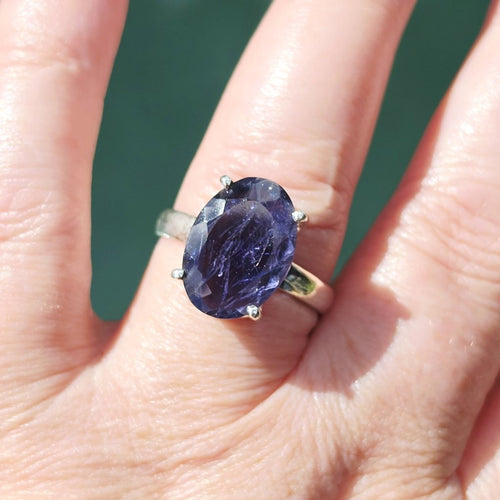 Iolite Faceted Ring | Inner Compass