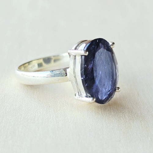 Iolite Faceted Ring | Inner Compass