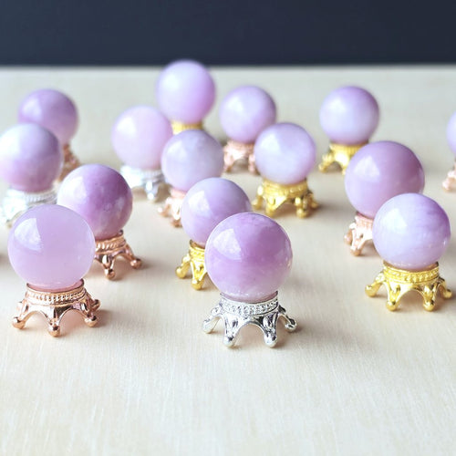 Kunzite Mini Spheres | Lilac Crown