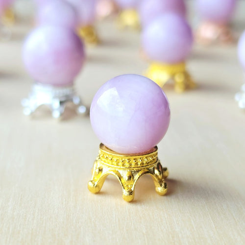 Kunzite Mini Spheres | Lilac Crown