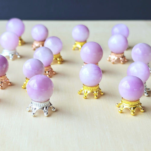 Kunzite Mini Spheres | Lilac Crown