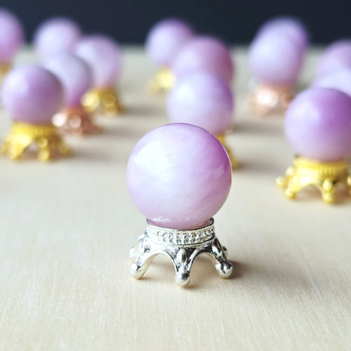 Kunzite Mini Spheres | Lilac Crown