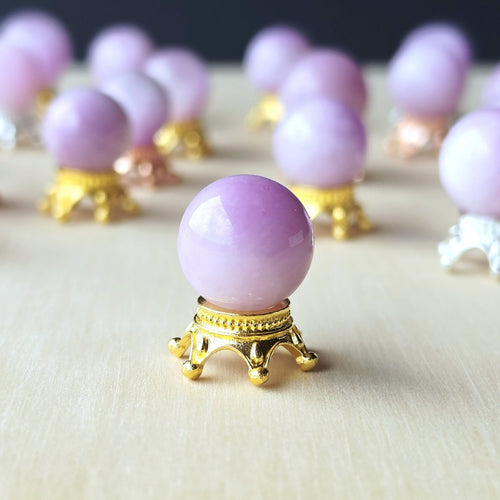 Kunzite Mini Spheres | Lilac Crown