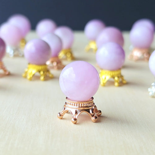Kunzite Mini Spheres | Lilac Crown
