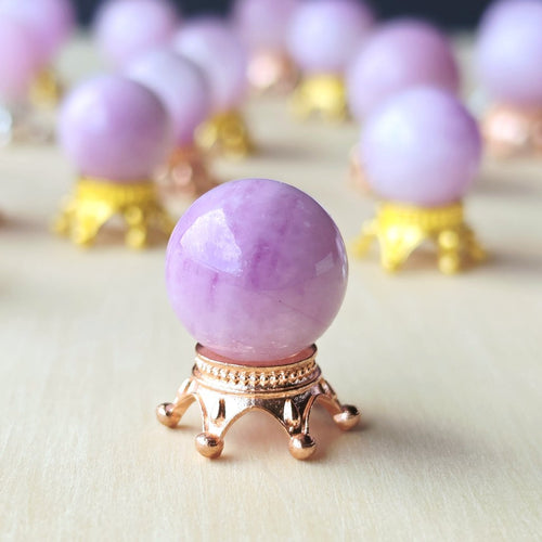 Kunzite Mini Spheres | Lilac Crown