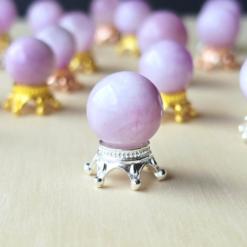 Kunzite Mini Spheres | Lilac Crown