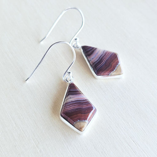 Laguna Lace Agate Earrings | Bands Of Balance
