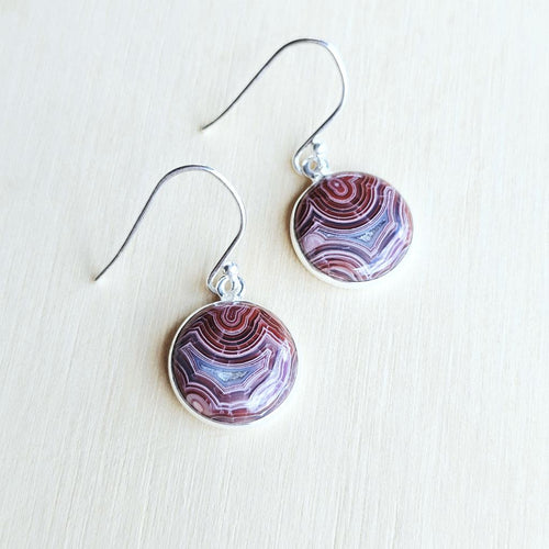 Laguna Lace Agate Earrings | Energetic Banding
