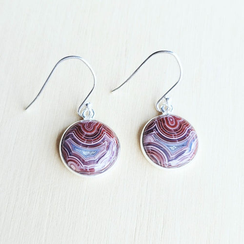 Laguna Lace Agate Earrings | Energetic Banding