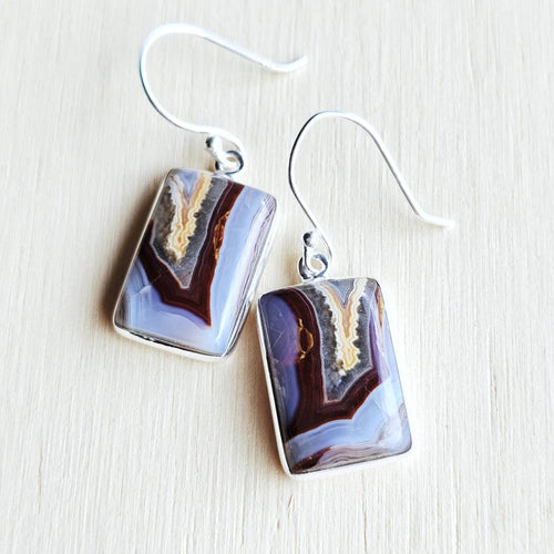 Laguna Lace Agate Earrings | Self Awareness