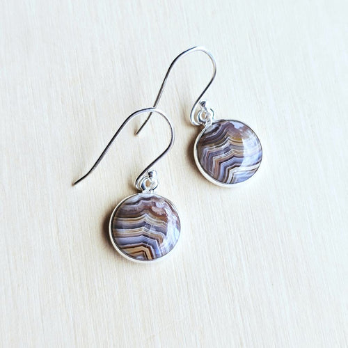 Laguna Lace Agate Earrings | Self Awareness