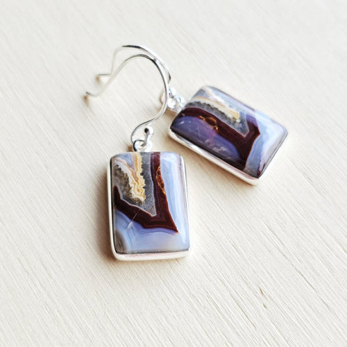 Laguna Lace Agate Earrings | Self Awareness