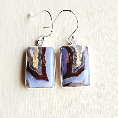 Laguna Lace Agate Earrings | Self Awareness