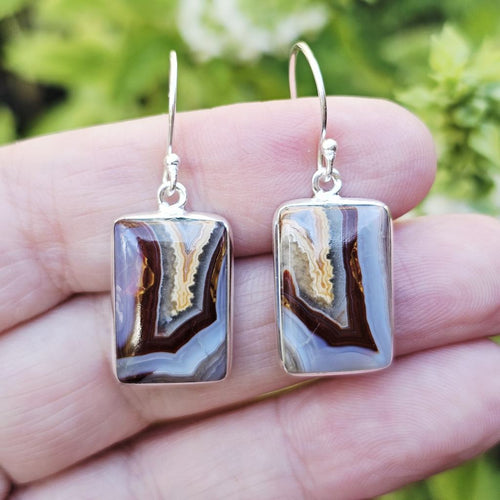 Laguna Lace Agate Earrings | Self Awareness