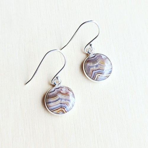 Laguna Lace Agate Earrings | Self Awareness