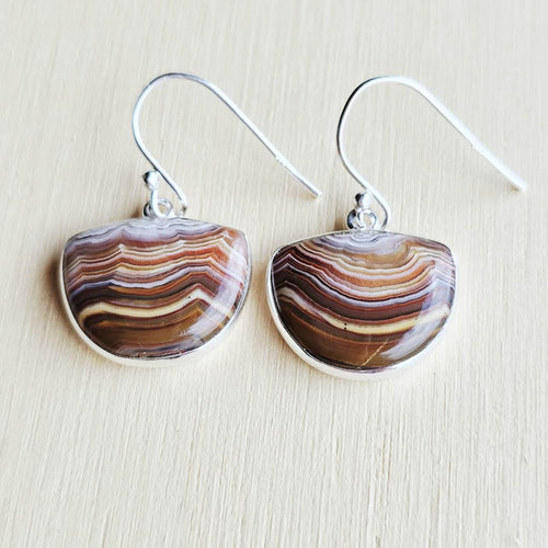 Laguna Lace Agate Earrings | Vibrational Banding