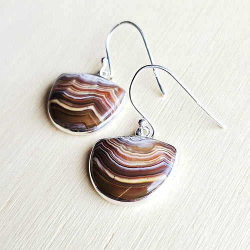 Laguna Lace Agate Earrings | Vibrational Banding
