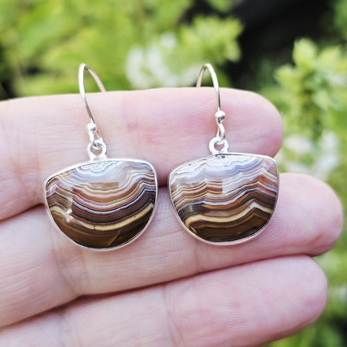 Laguna Lace Agate Earrings | Vibrational Banding