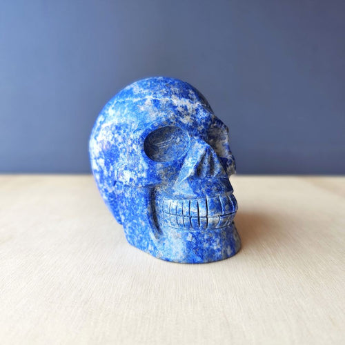 Lapis Lazuli Skull | The Blue Oracle Guardian