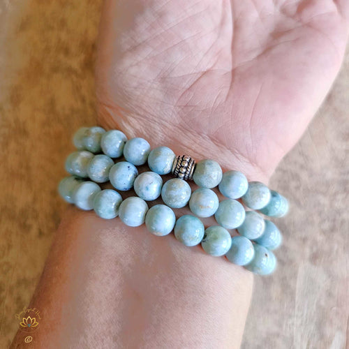 Larimar Bracelet | 8mm Beads