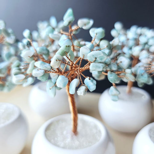 Larimar Crystal Tree | Little Pot Of Serenity