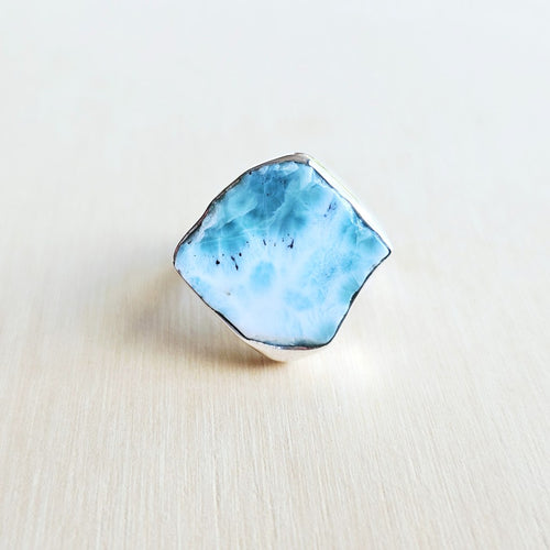 Larimar Ring | Ocean Goddess