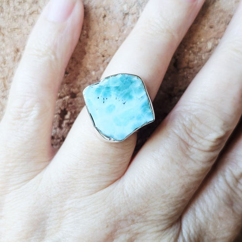 Larimar Ring | Ocean Goddess