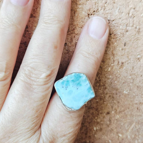 Larimar Ring | Ocean Goddess