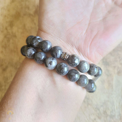 Larvikite Bracelet | 10mm Beads