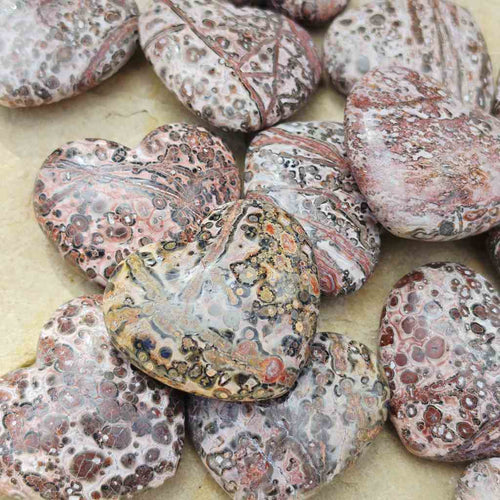 Leopard Skin Jasper Hearts | Wild At Heart
