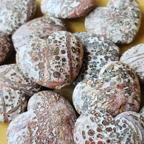 Leopard Skin Jasper Hearts | Wild At Heart