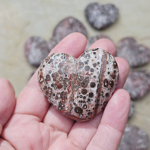Leopard Skin Jasper Hearts | Wild At Heart