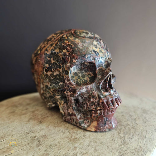 Leopard Skin Jasper Skull | Majestic Shaman