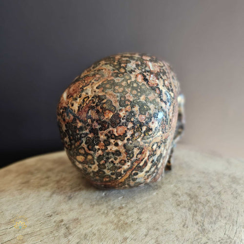 Leopard Skin Jasper Skull | Majestic Shaman