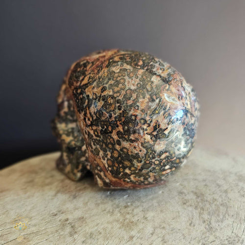 Leopard Skin Jasper Skull | Majestic Shaman