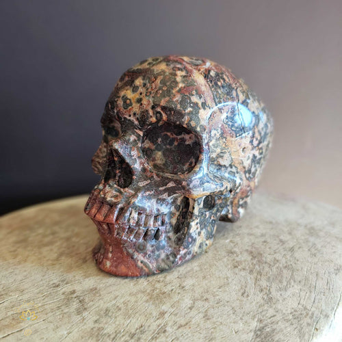 Leopard Skin Jasper Skull | Majestic Shaman