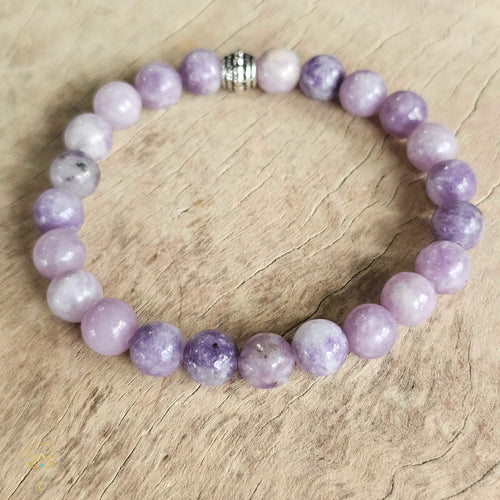 Lepidolite Bracelet | 8mm Beads