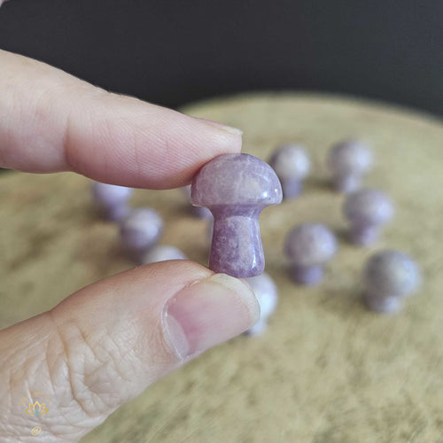 Lepidolite Mini Mushrooms