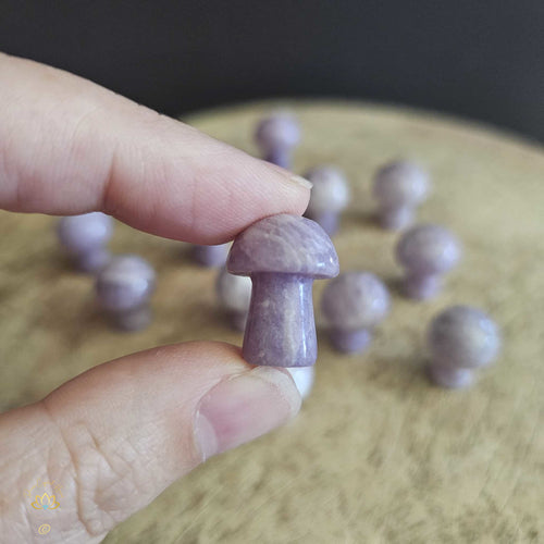 Lepidolite Mini Mushrooms