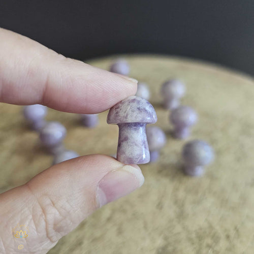 Lepidolite Mini Mushrooms