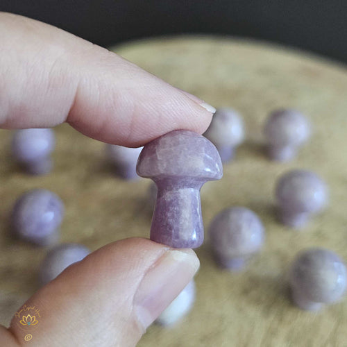 Lepidolite Mini Mushrooms