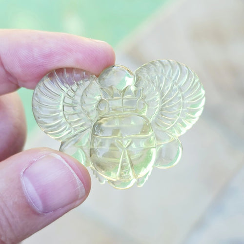 Libyan Desert Glass Scarab | Golden Scarab