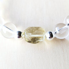 Libyan Desert Glass & Quartz Bracelet | The Ascension Bracelet