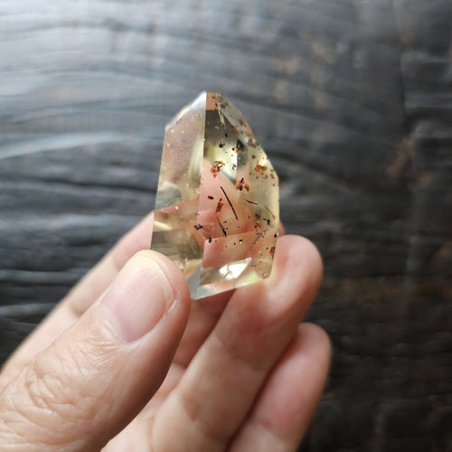 Light Citrine with Hematite Inclusions | Generator 34gms