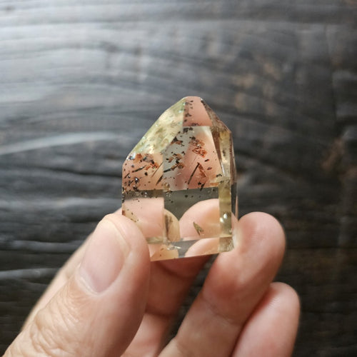 Light Citrine with Hematite Inclusions | Generator 34gms