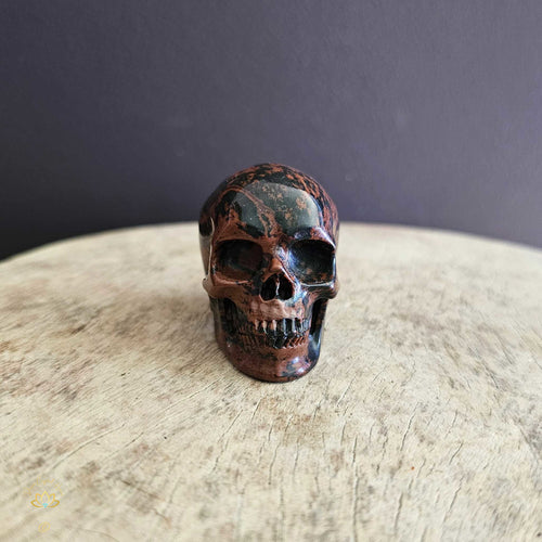 Mahogany Obsidian Skull | Resilient Friend