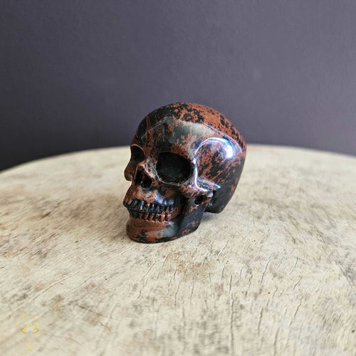 Mahogany Obsidian Skull | Resilient Friend