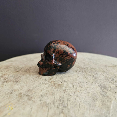 Mahogany Obsidian Skull | Resilient Friend