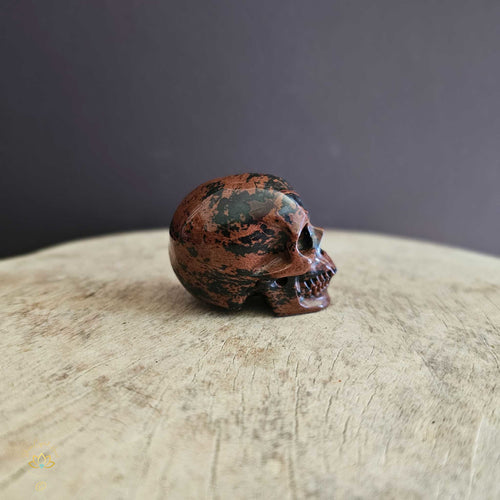 Mahogany Obsidian Skull | Resilient Friend